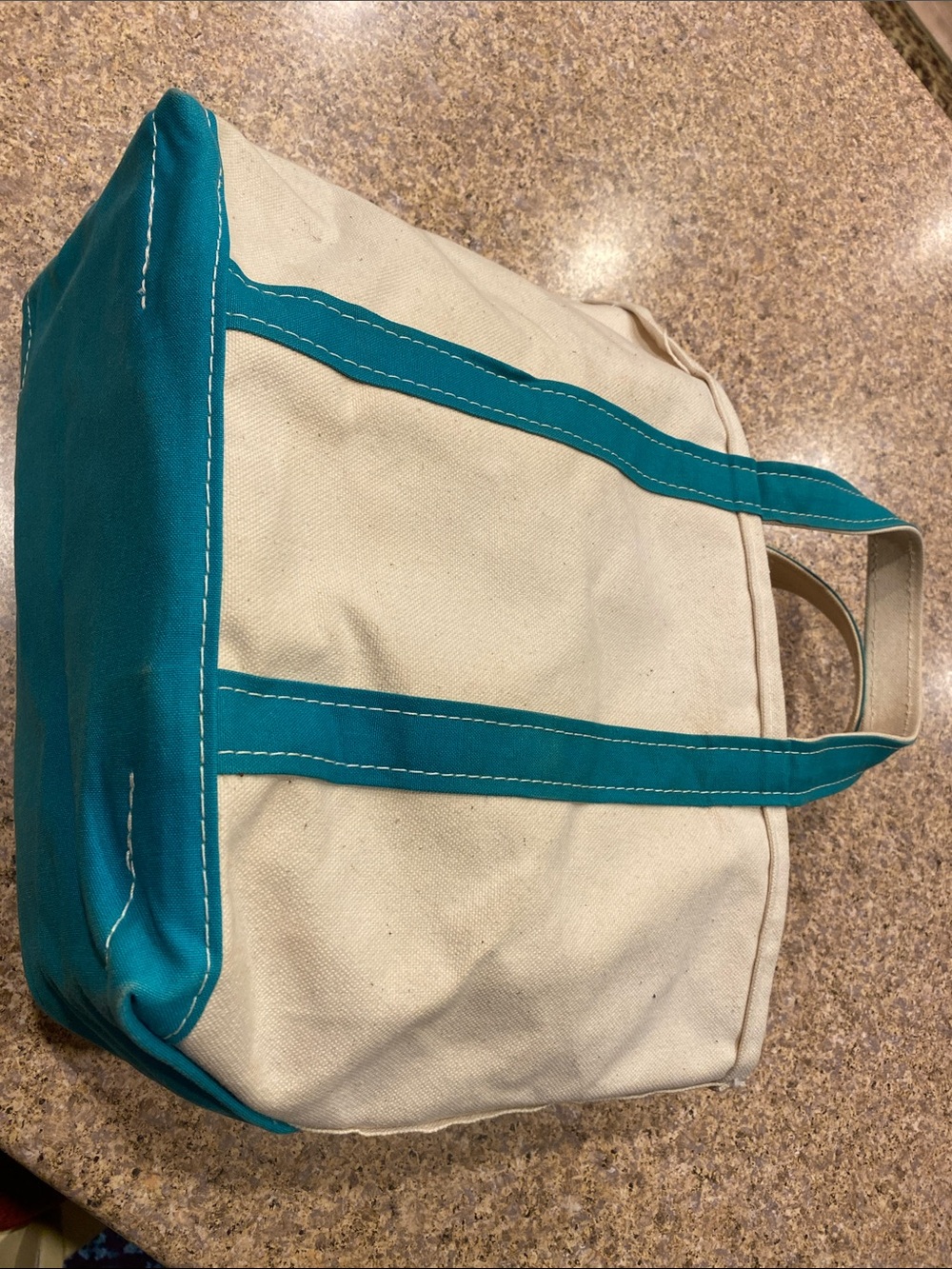 Vintage L.L.Bean BOAT AND TOTE Canvas Medium Freeport Maine FLAWS No Monogram - Picture 14 of 17